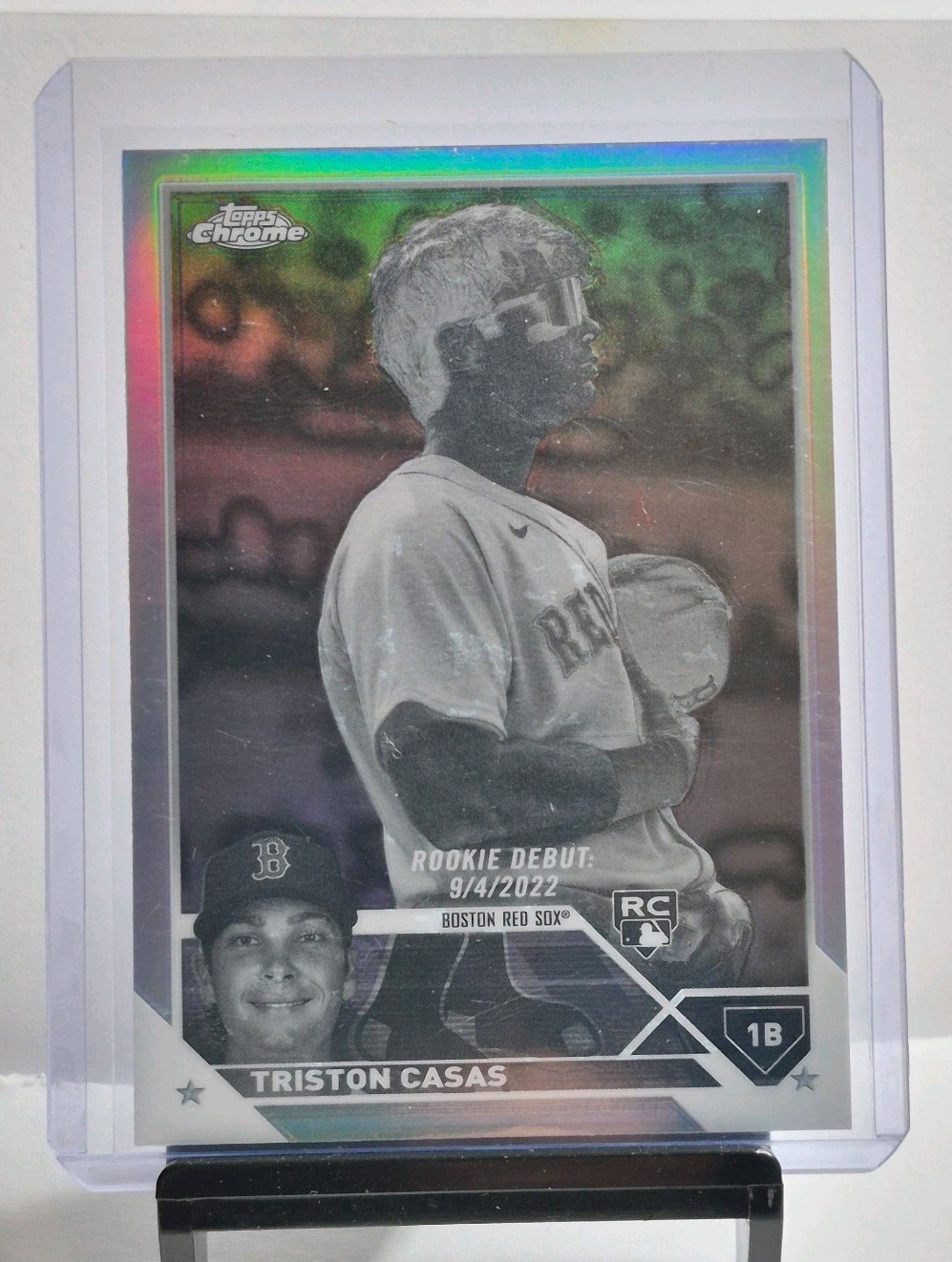 2023 Topps Chrome Update Rookie Debut Triston Casas Negative Refractor (RC)