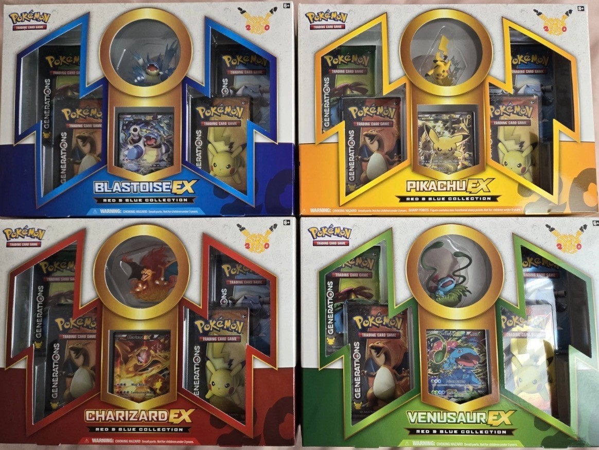 Pokemon 20th Anniversary Generations Red And Blue Collection Set