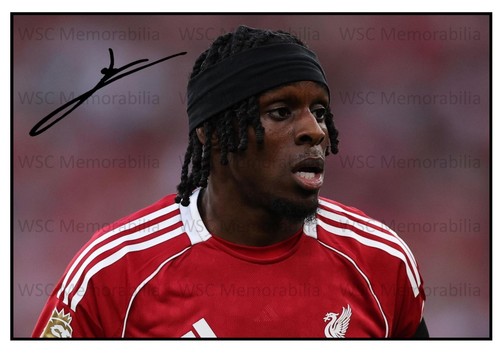 11666. Jeremie Frimpong Signed Pictures A4 Prints Liverpool Leverkusen Celtic