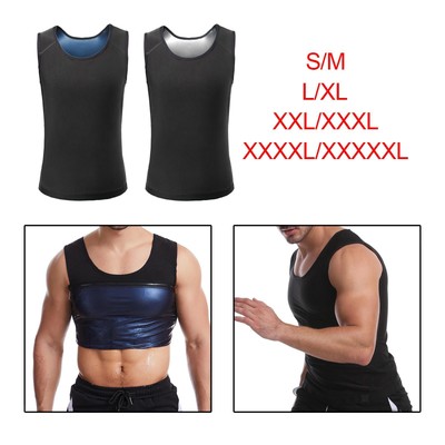 Mens Sauna Sweat Vest, Sauna Suit, Sweat Enhancing Vest, Mens Sauna Vest,  Black UK