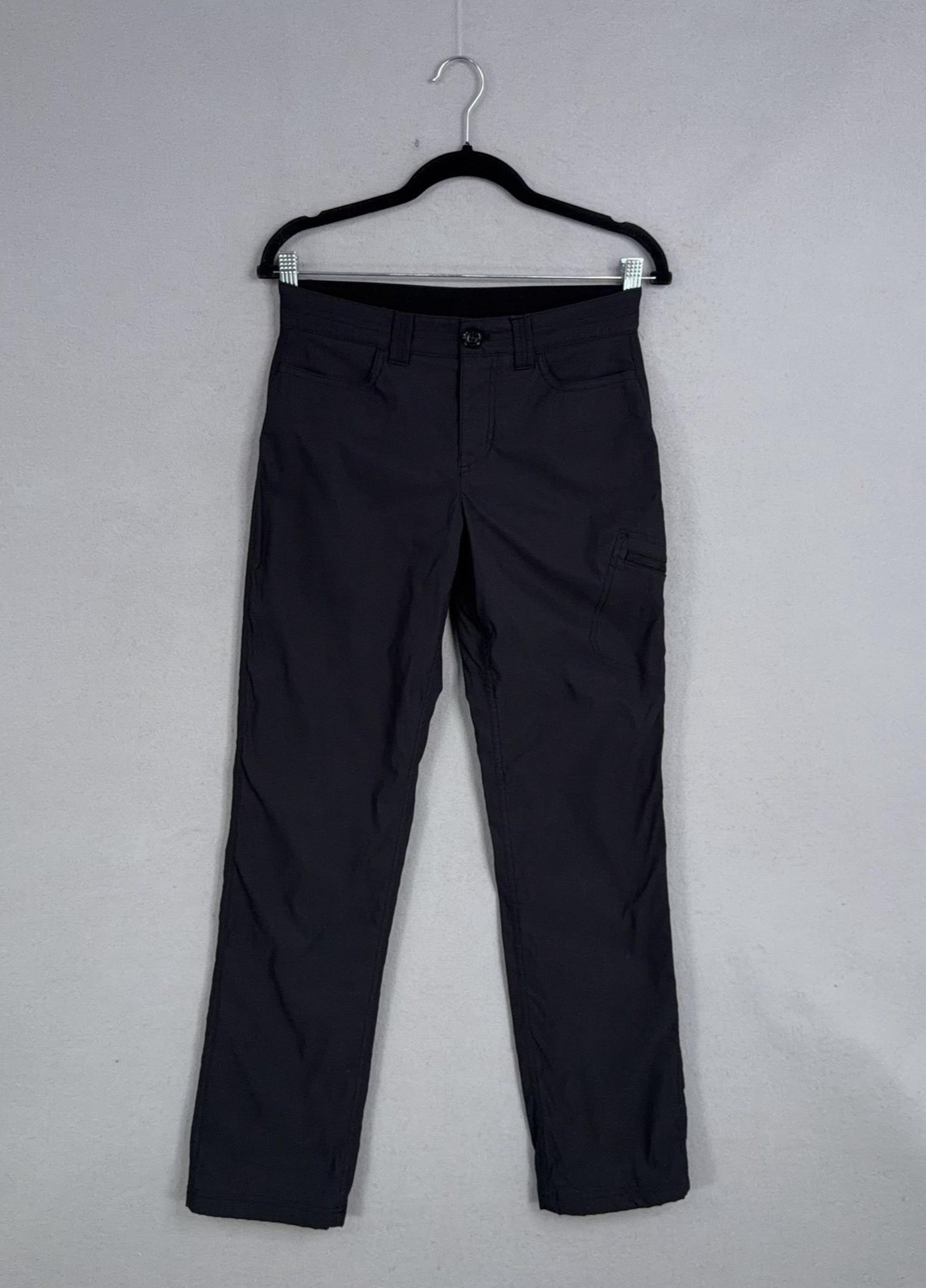 Eddie Bauer Pants Womens 2 Black Fleece Lined Cargo Straight Leg Stretch Thermal