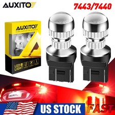 2x 7443 LED Bulb Red Tail Stop Brake Turn Signal Light 7440 7444 7441 2800LM GUS