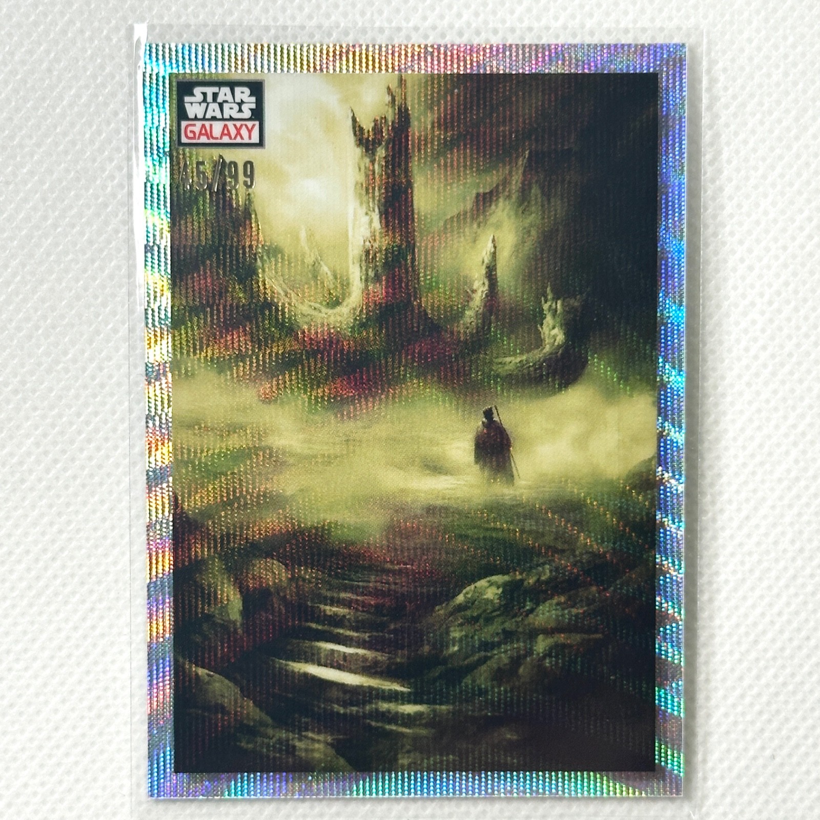 2023 Topps Chrome Star Wars Galaxy #63 The Sacred Tree Wave Refractor /99