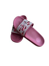 Women Fashion Sparkling Lace Sequin Embellished Flat Slippers