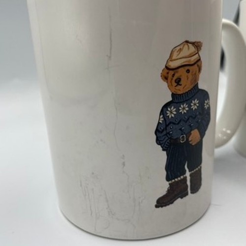 Lote Dos Tazas de Café Ralph Lauren Polo Bear 1997 Alpine Captain De Colección - Imagen 2 de 9