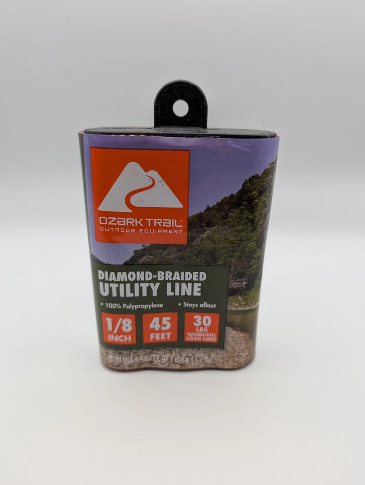 Lote de camping - Ozark ducha solar de 5 galones y 45' de línea trenzada de diamante de 1/8" - Foto 4 de 4