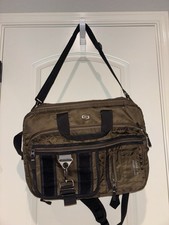 Solo New York Zone Laptop Briefcase/Backpack Hybrid Khaki Nylon UBN350-3