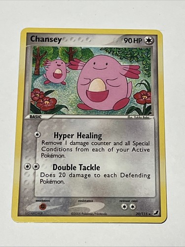 Chansey 20/115 2005 EX-Unseen Forces Pokemon Card Regular LP