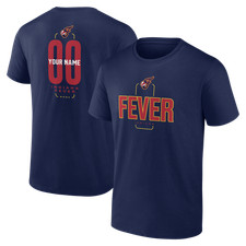 Men's Navy Indiana Fever Big & Tall Personalized Center Court T-Shirt