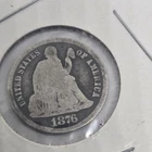 1876-CC Seated Liberty Dime 10 Cents