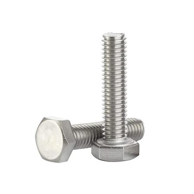 10 PCS M81.25 x 75mm 304 Stainless Steel Fully Threaded Hex Head Bolts