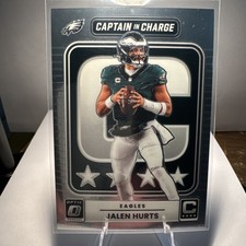 2025 Donruss Optic CAPTAIN IN CHARGE Jalen Hurts #5 - Philadelphia Eagles