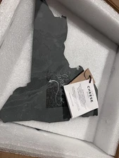 Slate Cheese Board Set 6 Pieces, 12" x 8", Natural Black Charcuterie Boards