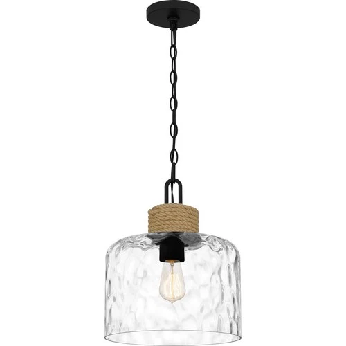 Quoizel BTC1512MBK OPEN BOX Baltic Mini Pendant Matte Black - Picture 1 of 9