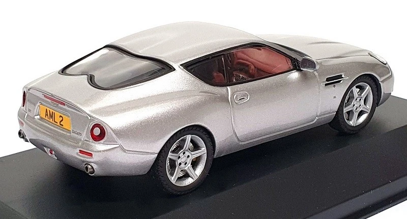 Ixo Models 1/43 Scale MOC059 - 2004 Aston Martin DB7 Zagato - Silver - Image 2 of 4