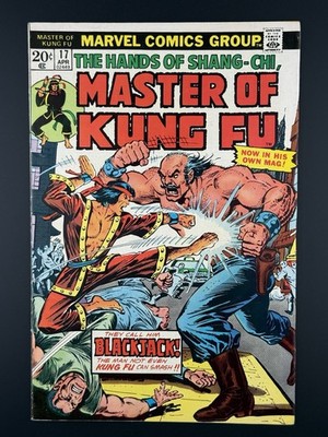 Master of Kung Fu #17 VF+ (Marvel 1974) 1ST App  Black Jack Tarr; 3rd Shang-Chi