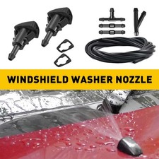 Universal Windshield Car Wiper Washer Squirter Nozzle Spray Jet Kit Fluid Hose T