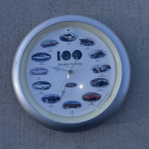 FORD VINTAGE ENGINE SOUND CLOCK