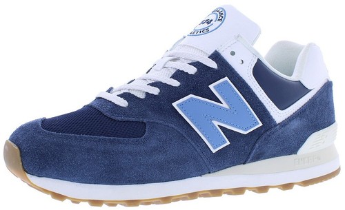 New Balance 574 NB Navy Alpine Green Men display picture 1