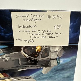 Lego Star Wars #8095 General Grievous - 98% Complete Read Description 