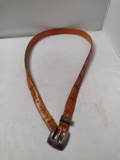 ONYX by Brighton Mens Croc Embossed Leather Dress Belt 42 Tan Western Ranch M