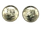 1964 P D Kennedy Half Dollars - 90% Silver