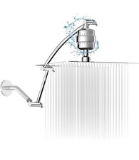 Filtered Shower Head with Adjustable Extension Arm, Rain High Pressure