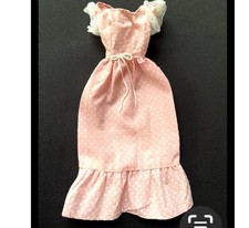 Vintage Barbie #7796 Original Sweet 16 Pink Dress Excellent 1970s Polka Dots EUC