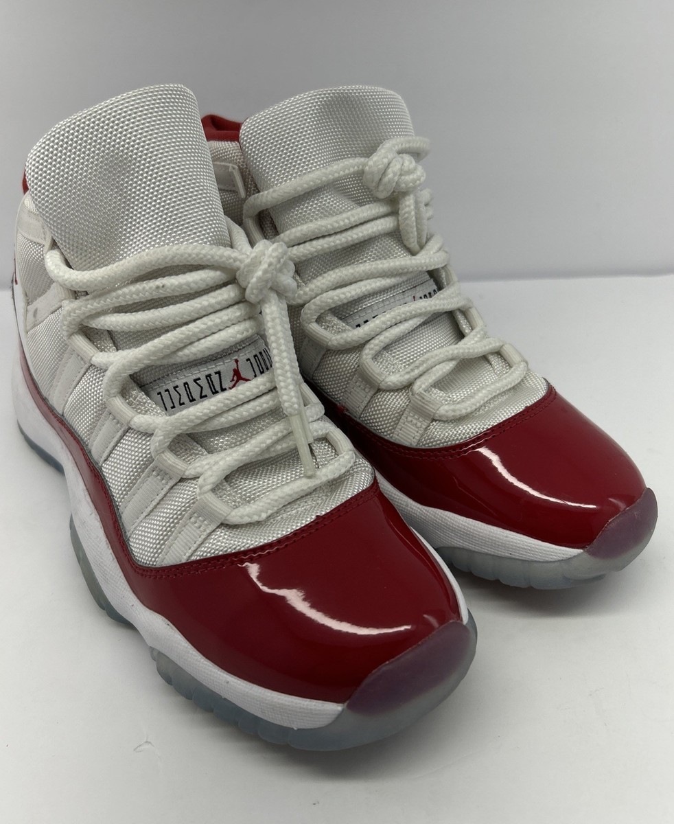 Nike Air Jordan 11 Retro High Cherry GS Size 6.5Y White/Red | eBay