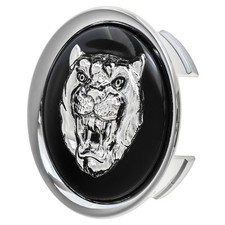 Wheel Badge / Growler / Motif Silver/black OE Jaguar XK8 & XKR X100 1996-06
