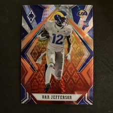 2020 Panini Phoenix Fire Burst Refractor Van Jefferson Los Angeles Rams #127