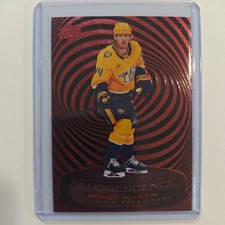 2025-26 UD Series 2 Brady Martin RC Fluorescence Red #F-14