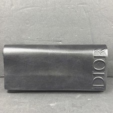 CHRISTIAN DIOR Black Sunglasses Case Leather