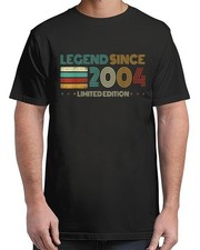 21 Years Old Legend Since 2004 21st Birthday Funny Adult S-4XL T-Shirt