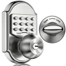 Keyless Entry Door Lock with Keypad - Keyless Deadbolt Lock, Digital Code Sec...
