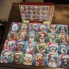 Christmas Dogs Advent Calendar Jigsaw Puzzle 1008 Pc 24 Day Countdown