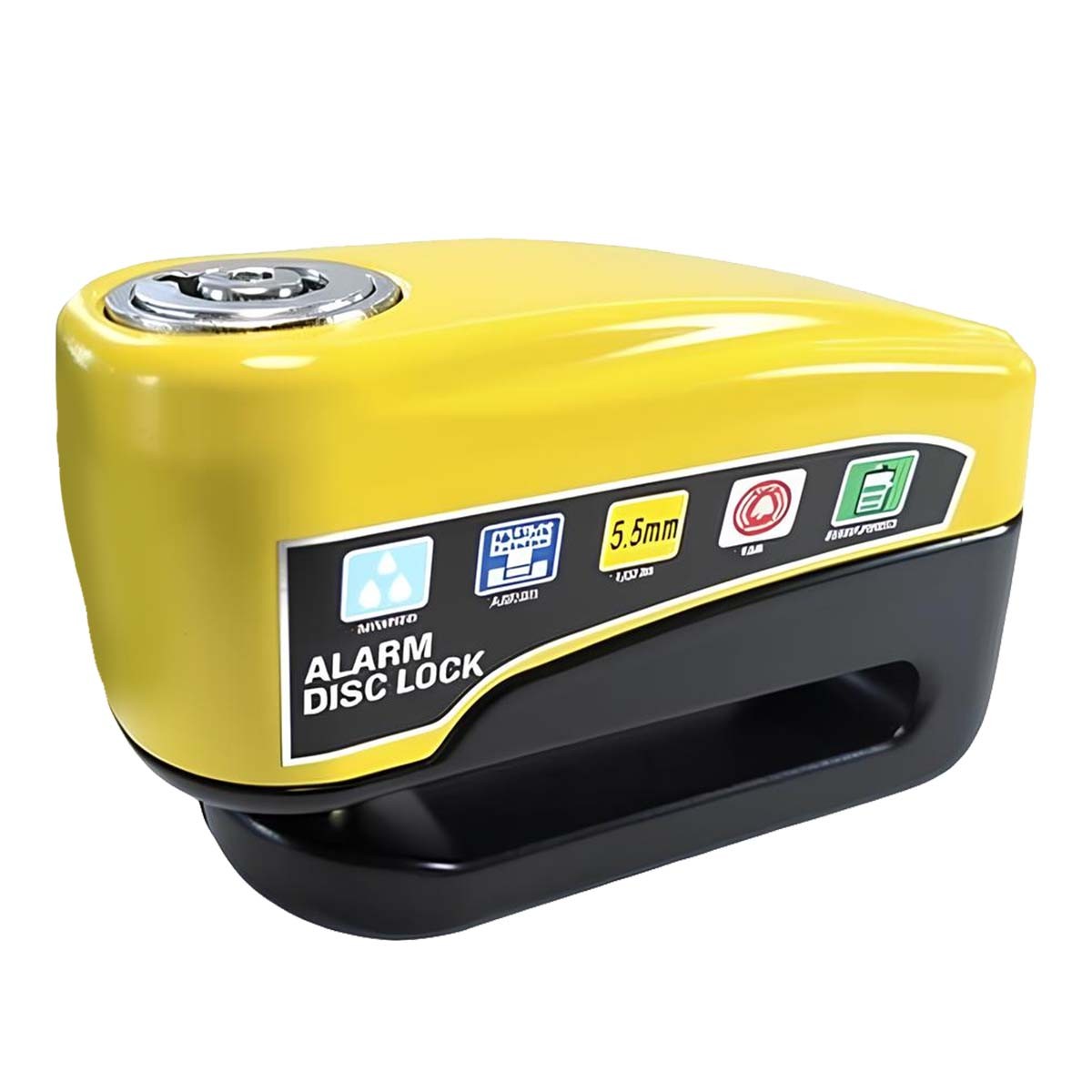 Antivol bloque disque alarme 110 dB de frein de moto et vélo électrique