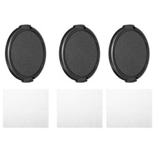 67mm Lens Cap, 3 Pack Sides Pinch Snap Camera Lens Cover for Front Lens