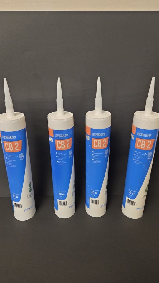 Uzin CB 2 Premium Cove Base Adhesive 30 oz Caulk Tubes Lot of 4 | eBay