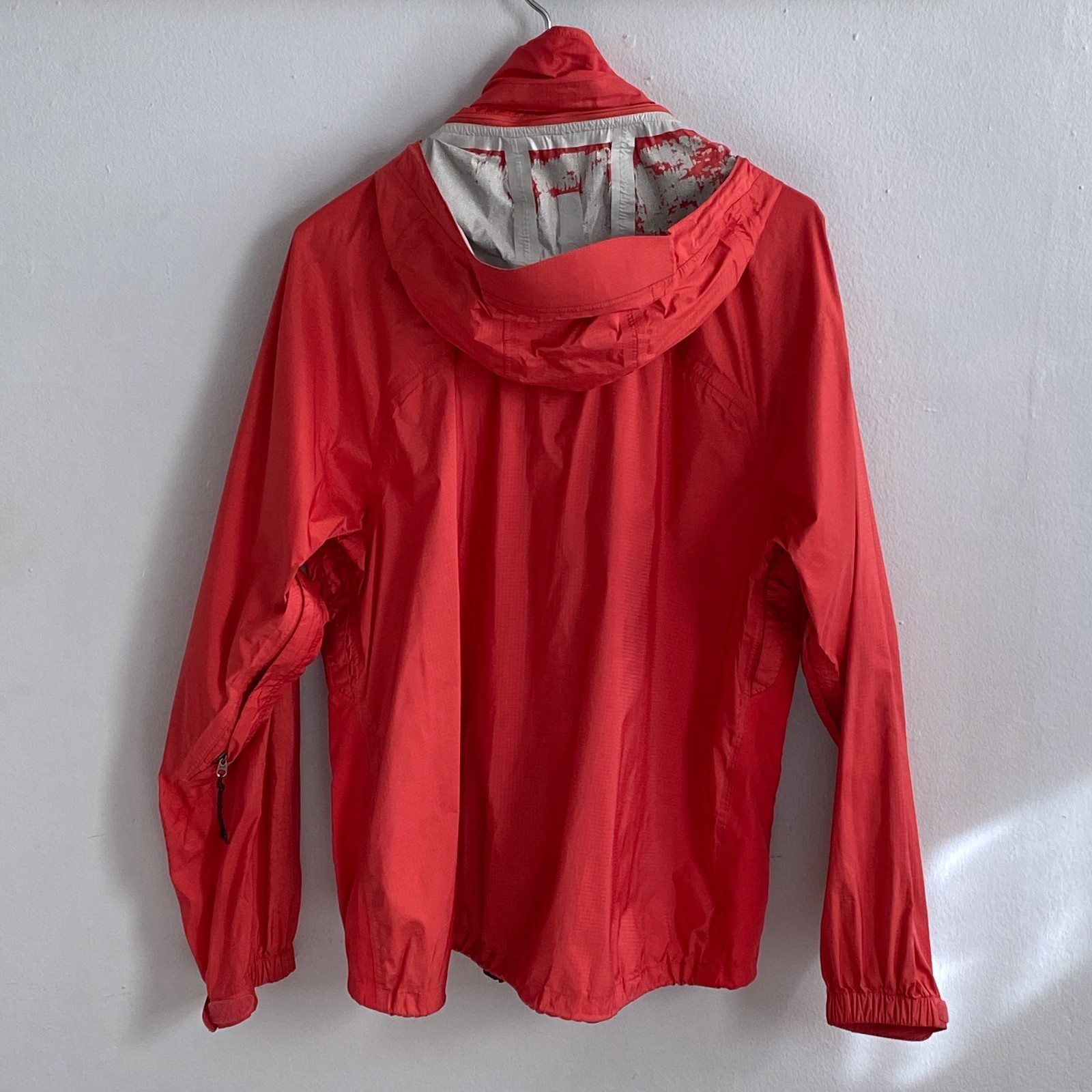 REI Rain Jacket E1 Elements Full Zip Red Hooded W… - image 2