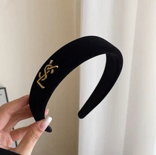 Saint Laurent YSL Velvet Luxury Headband