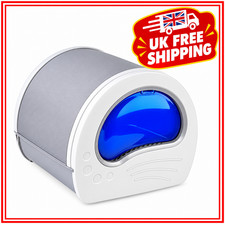 Large Cat Litter Box Anti Splash Drawer Tray with Automatic UV Sterilizing Light
