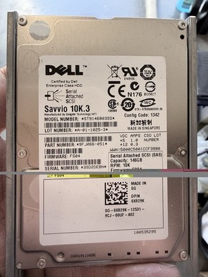 LOT OF 4 Seagate ST9146803SS- Seagate Savvio 10K.3 146GB 10K 6.0Gbps Take Outs