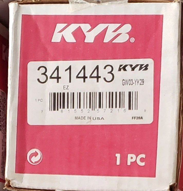 Puntal de gas KYB 341443 Excel-G desnudo/puntal solo para Acura RL 2002-2004 Foto 2 de 2