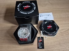 Casio Silver G Shock Full Metal Ga2100 Men's Watch Excellent Condition Boxed Uk