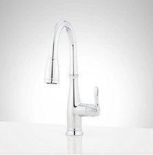 Signature Hardware SHXCCD102CP Cordelia Single Handle Kitchen Faucet Chrome