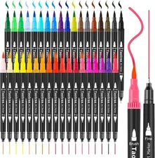 Taotree Dual Tip Art Markers Pens (36 Colors) 1 Count (Pack of 36), 36 Colors 