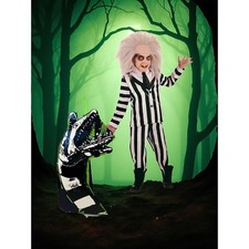 Beetlejuice Child Large Costume Set-Jacket-Pants-Dickie-Kids-Halloween-Burton
