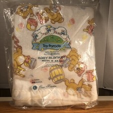 Owen Baby Blanket 40”x45” Toy Parade 100 % Polyester All Nylon Binding USA Made