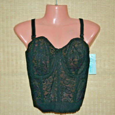 NWT GODDESS 0689 Underwire Bustier Black White YOU CHOOSE  SIZE 